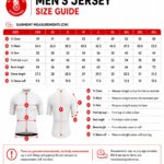 Randonneurs Singapore men's jersey size guide